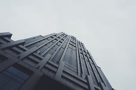 architecture, building, high-rise, low angle shot, perspective