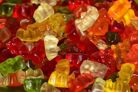 Gummibär, gummibärchen, buah gusi, beruang, lezat, warna, warna-warni
