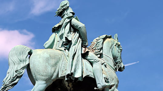 Kejsar Vilhelm i, Kejsar Vilhelm i monument, monumentet, staty, Reiter, Rhen, Köln
