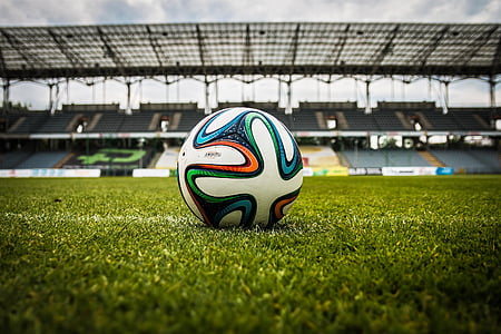 žogo, polje, nogomet, trava, nogomet, šport, stadion