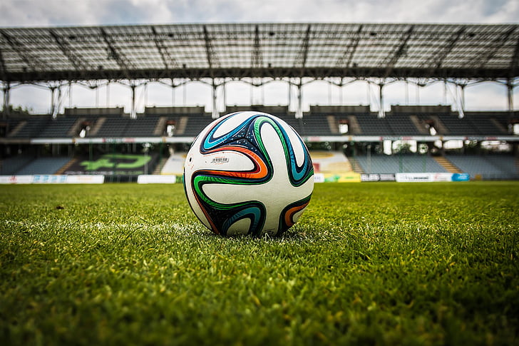 топката, стадион, футбол, терена, трева, играта, спорт