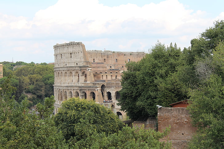 Colosseum, Rím, historicky, Taliansko, gladiátori, zdôvodniť, staré