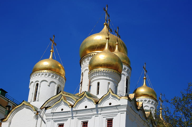 archeology, church, building, white, religion, russian orthodox, towers