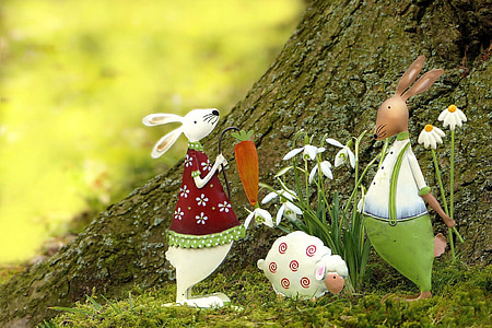 Pasqua, coniglietto di Pasqua, pecore, decorazione di Pasqua, decorazione, celebrazione, stagione