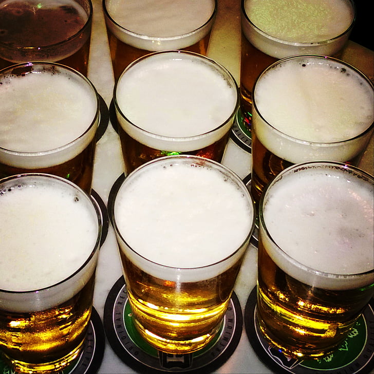 pivo, steklo, hladno, pijača, alkohol, pijača, vrč