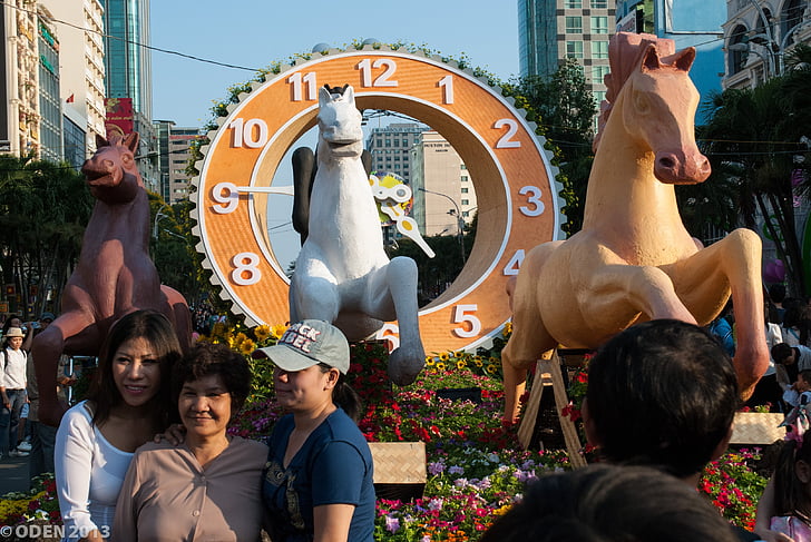 năm con ngựa, năm mới âm lịch, Hoa, Hoa đường phố, Street, Walking street, Việt Nam