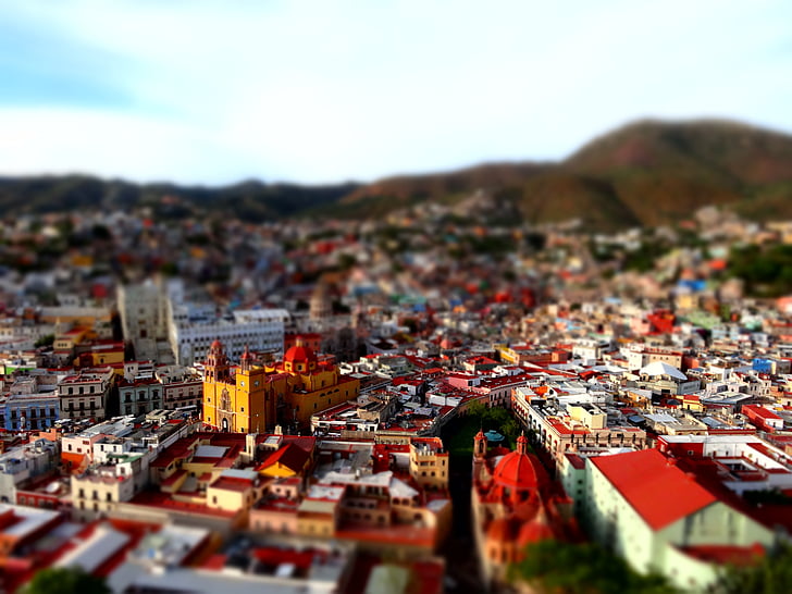 Weergaven, Mexico, prachtig uitzicht, Kleur