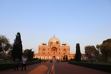 keserű, sírja, emlékmű, építészet, kő, Delhi, mauzóleum