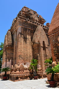 Cham, Po nagar, templet, antika, Vietnam, tornet, religion