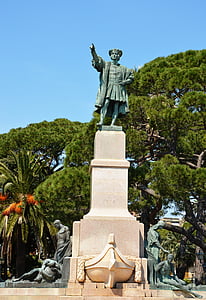 Italija, Rapallo, statula, cristoforo colombo, atostogų