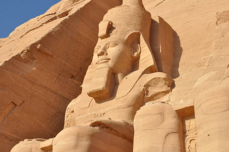 Egito, deserto, escultura, arquitetura