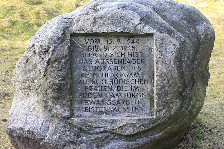 placa commemorativa, persecució dels jueus, Konzentrationslager, l'Holocaust, Shoa, Hamburgo
