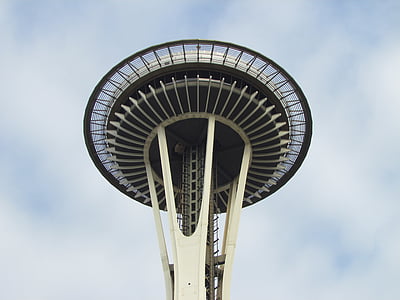 tháp Space needle, Seattle, Nhà hàng xoay, SK, Xem, panoromic, kim