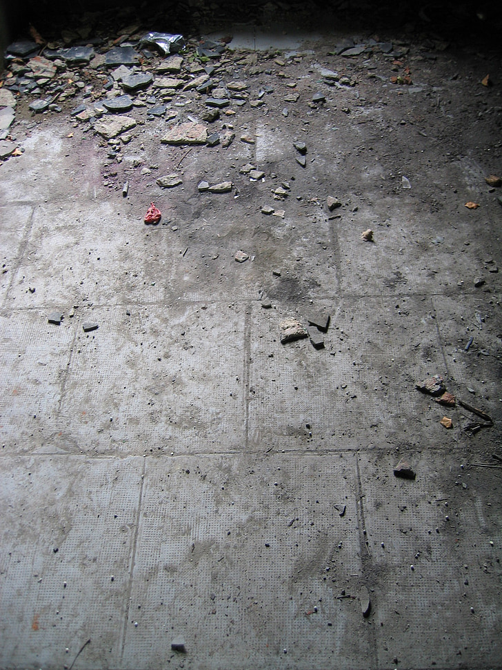 propast, gravat, tla, Pierre, beton, uništen, uništenje