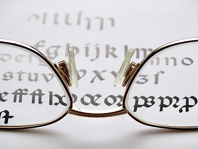 окуляри для читання, окуляри, див., старіє, Елегантний, метал, Симпатичний