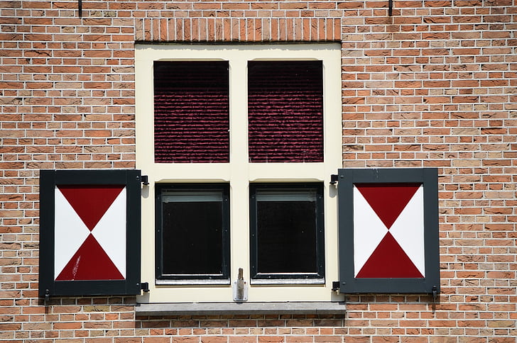 fönster, fönsterluckor, tradition, historia, Holland, hem, arkitektur