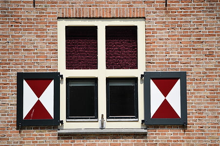 okno, okenice, Tradícia, História, Holandsko, Domov, Architektúra