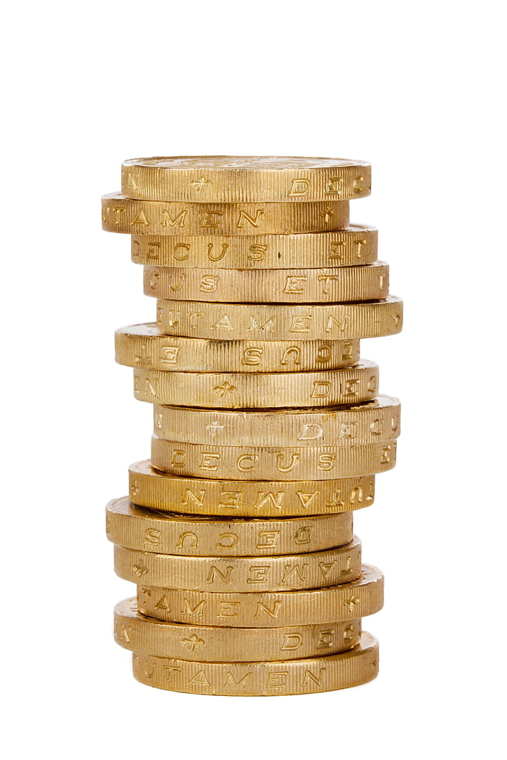 gold, coin, business, money, Pile, gold coins, stack