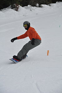 滑雪, 惠斯勒, 加拿大, 不列颠哥伦比亚省, 冬天, 滑雪, 雪