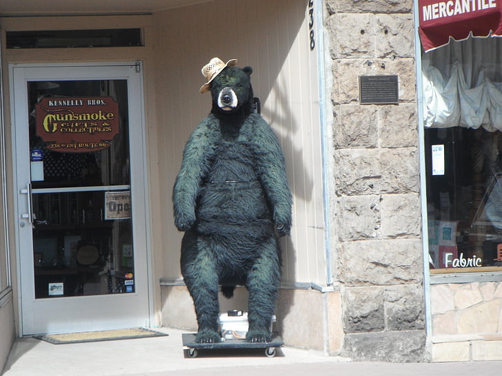 statue de l’ours, rue, ville, sculpture, Tourisme, point de repère