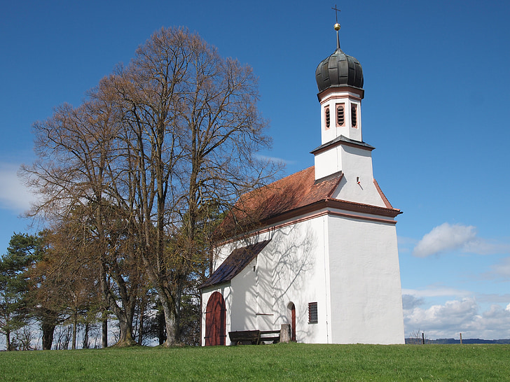 Loreto, kapell, Altdorf, Biessenhofen, Bayern, kyrkan, tornet