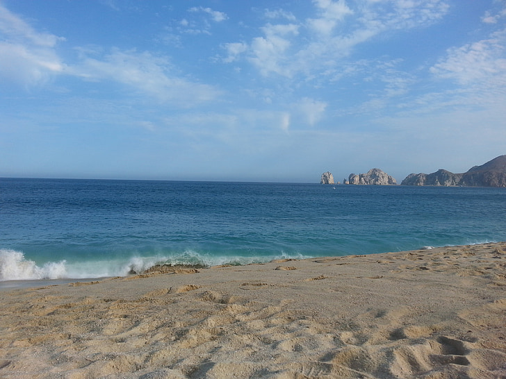 Cabo, arc, platja, oceà, cel, l'aigua, Costa