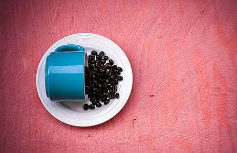 café, feijão, azul, vermelho, cafeína, assado, café expresso