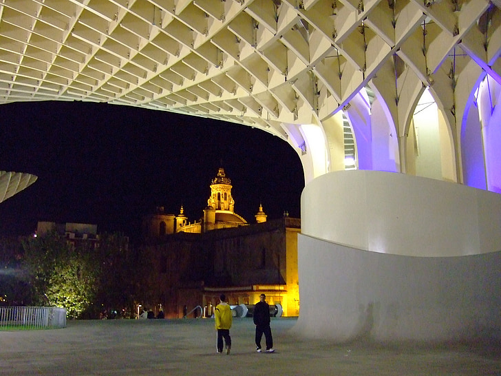Alun-alun utama, Sevilla, Spanyol, Andalusia