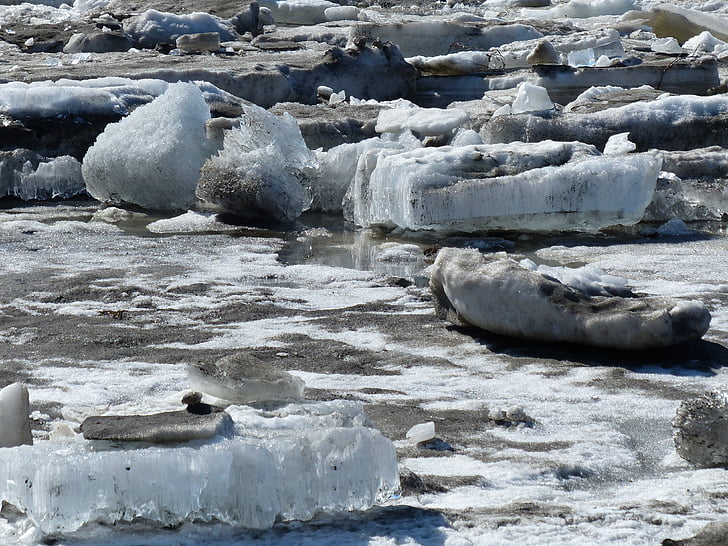 Ice, Alaska, talvi, River