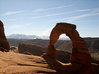 Юта, деликатный арка, песчаник, Национальный парк