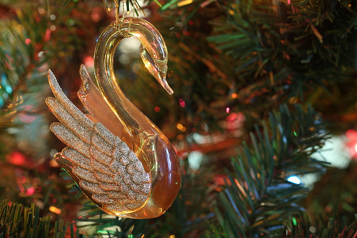 Vánoční, labuť, Ornament