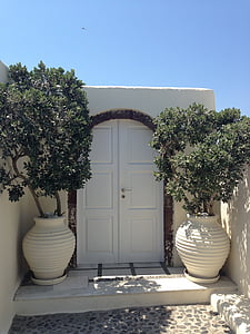 puerta, Santorini, puerta bonita, arquitectura