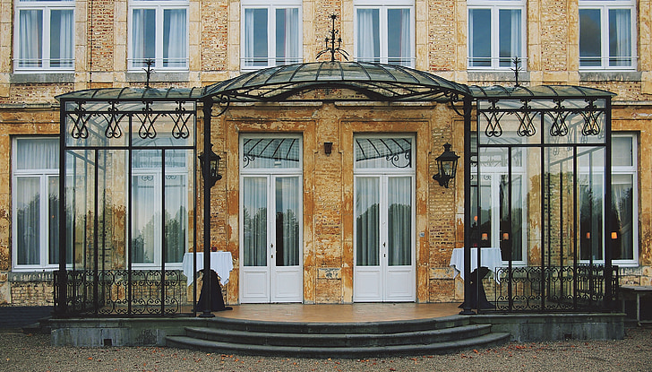 st gerlach, chateau, restaurant, architecture, building, doors, windows