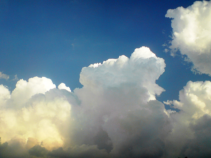 雲, 空, ブルー, 自然, 天気, 背景, アウトドア
