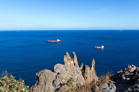 Atlantic, lodné, lode, more, Tenerife, Kanárske ostrovy