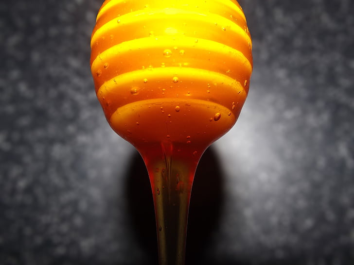 miel, liquide, écoulement des fluides, flux, alimentaire, Or, liquide