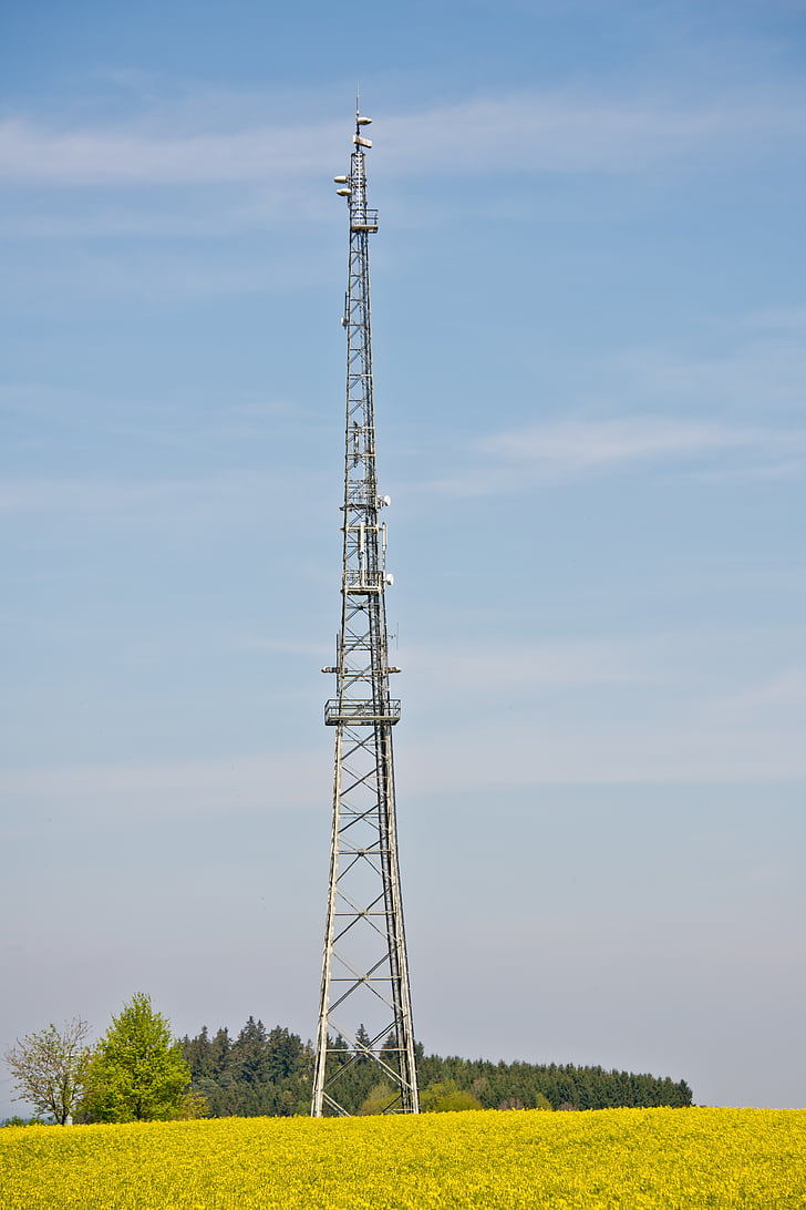 radyo kulesi, radyo mast, iletim kulesi, gökyüzü, anten, radyo, anten direği
