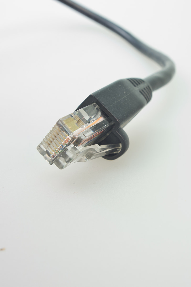 nätverkskablar, RJ, Plug, patch-kabel, nätverk, kabel, linjen