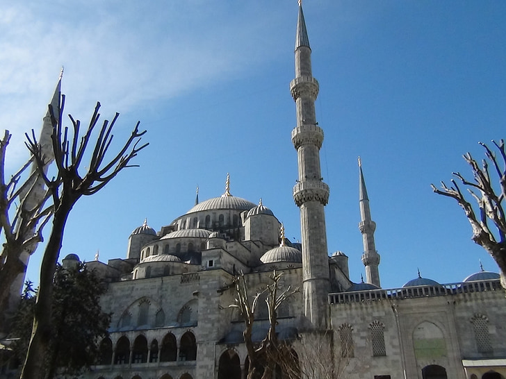 清真寺, 蓝色, 伊斯坦堡, 土耳其