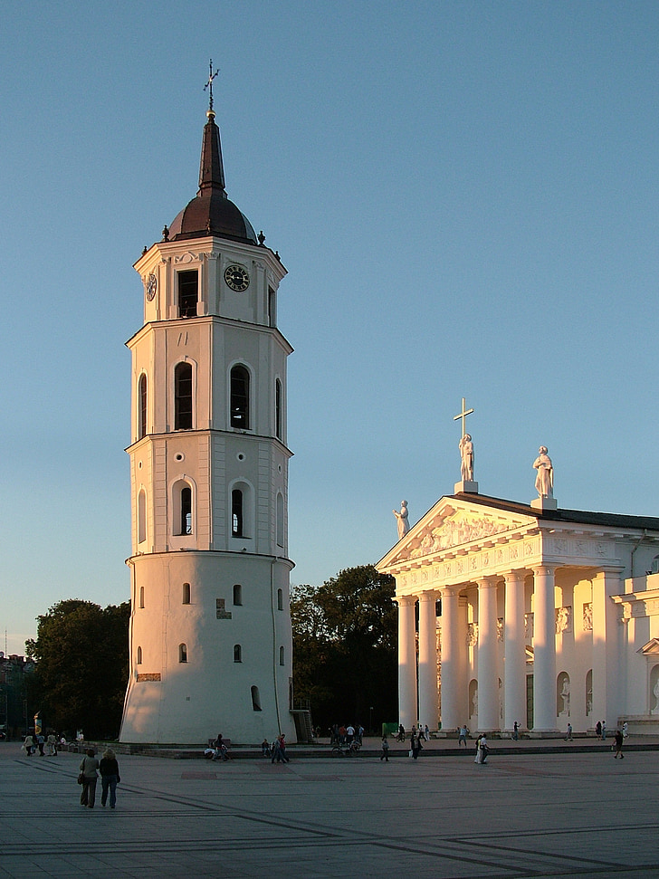 Litauen, Vilnius, Cathedral, City, historisk set