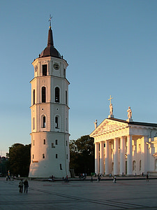 Litauen, Vilnius, katedralen, byen, historisk