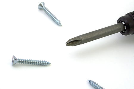 screwdriver, screws, tools