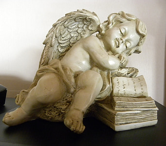 Angel, marmor, figur, sten figur, sovende, kristendommen, tro