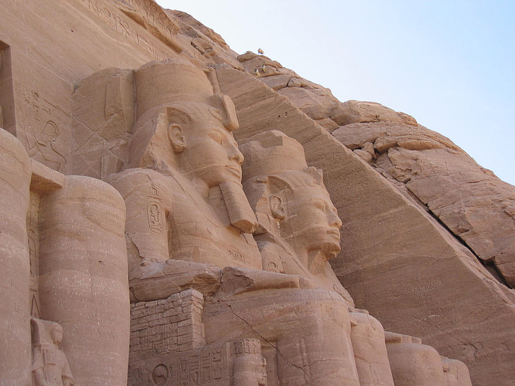 アブ ・ シンベル神殿, 歴史的です, エジプト, エジプト, 神, 古代, 記念碑