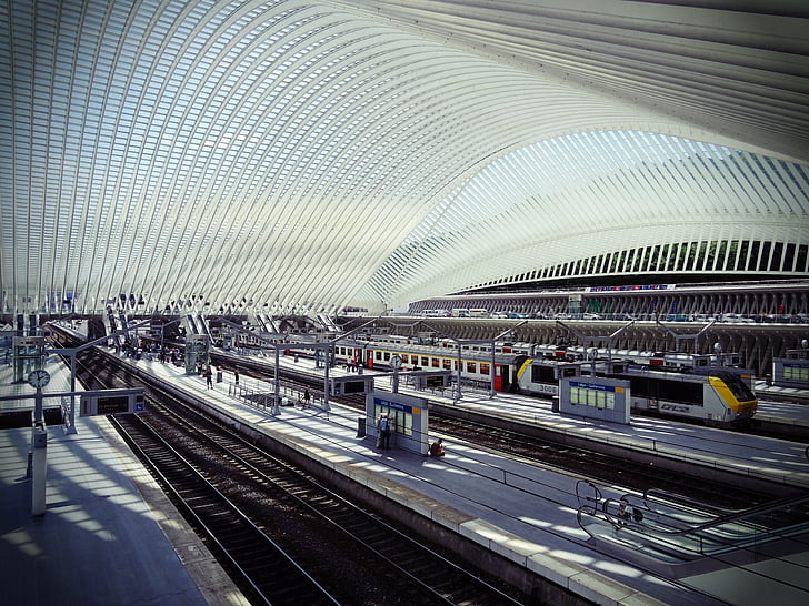 Cork, station, architecture, futuriste, train, SNCB, CFL