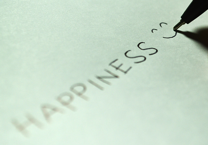 felicità, felice, sorriso, sorridente, felice, scrivere, disegnare