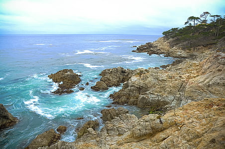 Ocean, San francisco, skaly