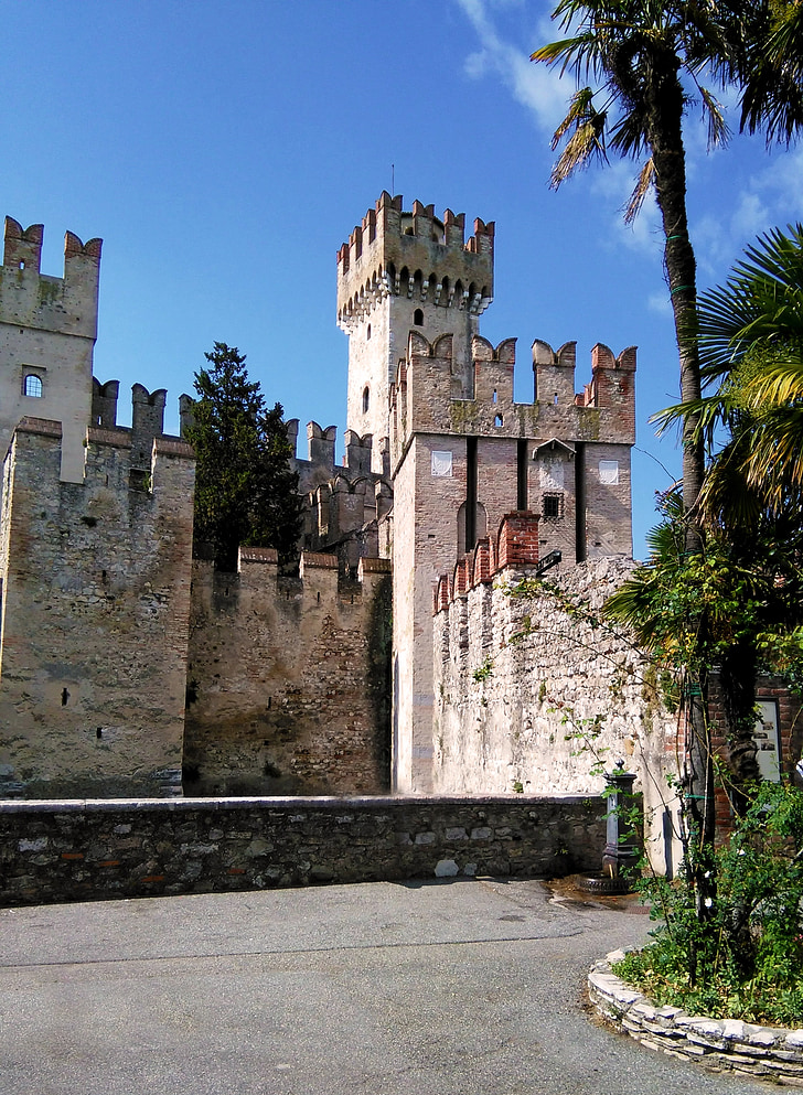 tårn, tårnet, slottet, festning, middelalderen, Verona, Garda