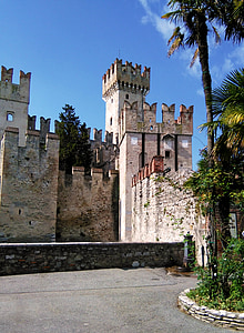 věže, věž, hrad, pevnost, Středověk, Verona, Lago di Garda