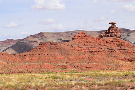 Mexico hat, Utah, Navajo, nguồn gốc, sa mạc, cảnh quan, Rock
